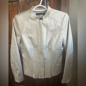 White House Black Market Corset Jacket / Blazer Tan color, size 4P